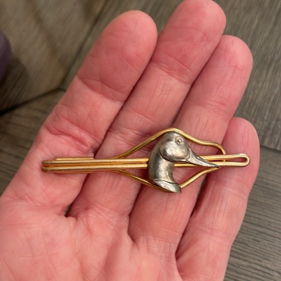 Vintage Men’s Two-tone Duck Head Tie Clip - Picture 7 of 14